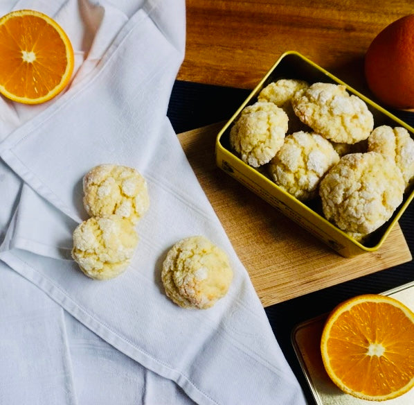 Orange soft biscuits