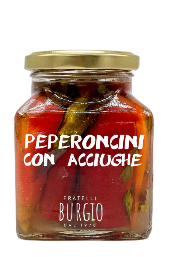 Chili Peppers with Sicilian Anchovies | Peperoncini con Acciughe