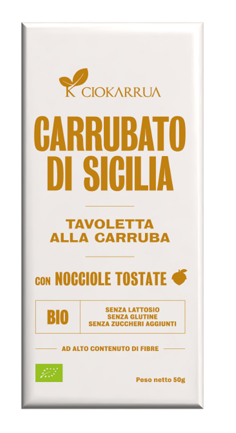 Carrubato di Sicilia con nocciole tostate - Carob with hazelnuts