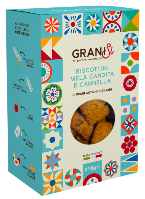 Biscottini alla mela candita e cannella - Sicilian cookies with candied apple & cinnamon