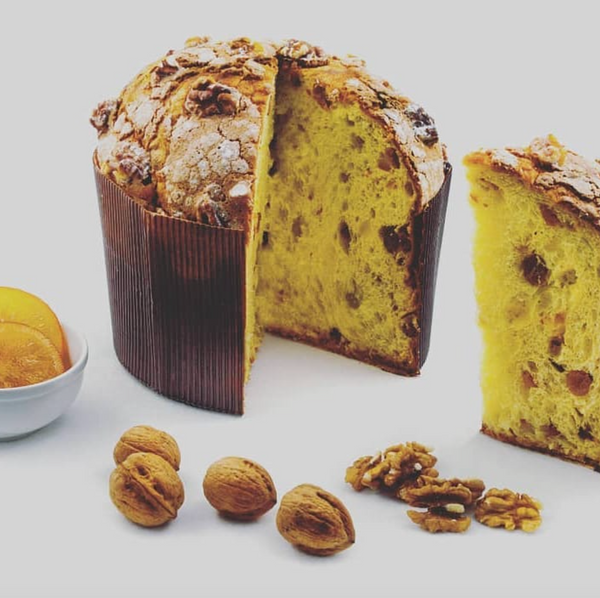 PREORDER Walnuts, Dried Figs & Candied Oranges Panettone - Sicily - 1 kg