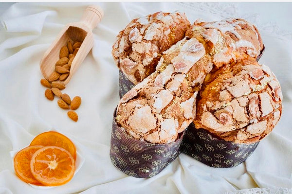 Classic Colomba with candied oranges & almonds - Handmade - Sicily 1 kg PREORDER