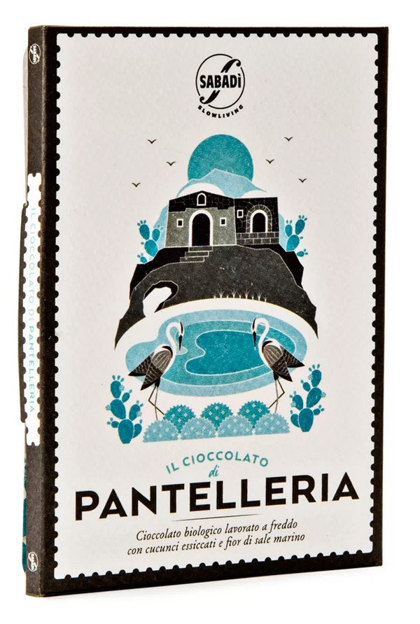 Modica chocolate - dried caper fruits and fleur de sel (island of PANTELLERIA)